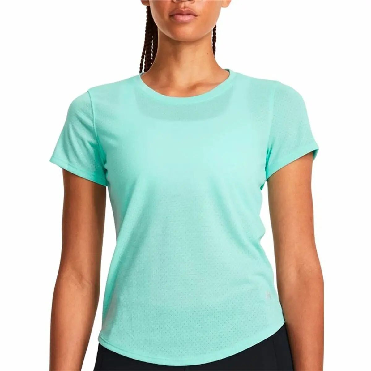 Maglia a Maniche Corte Donna Under Armour Streaker Ss Acquamarina