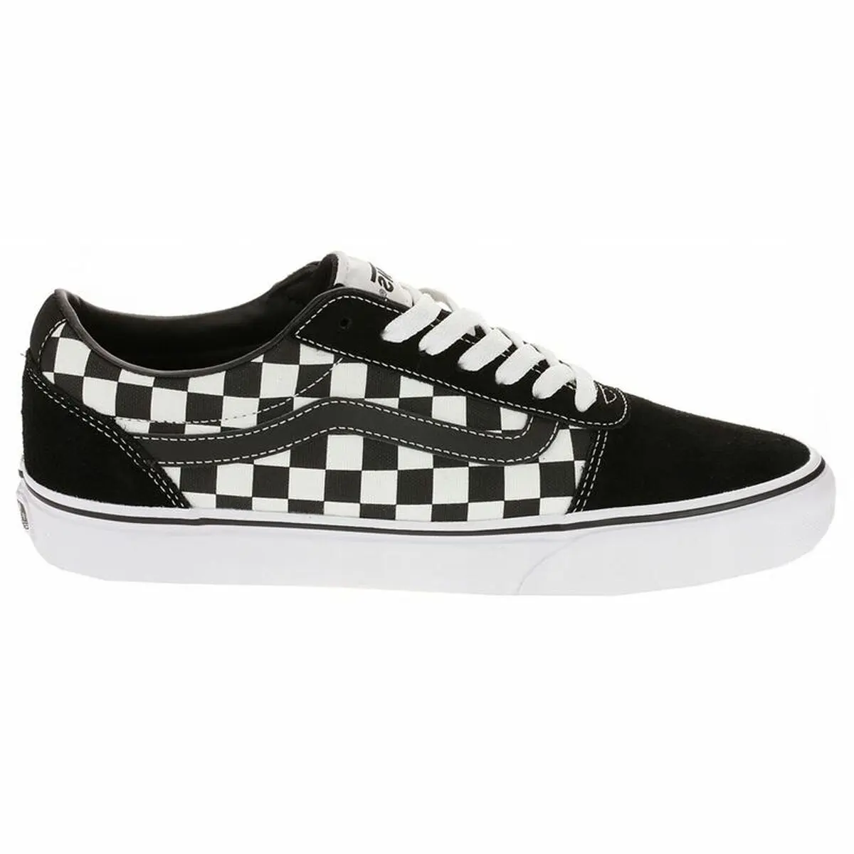 Scarpe da Tennis Casual Uomo Vans Ward  Bianco Nero