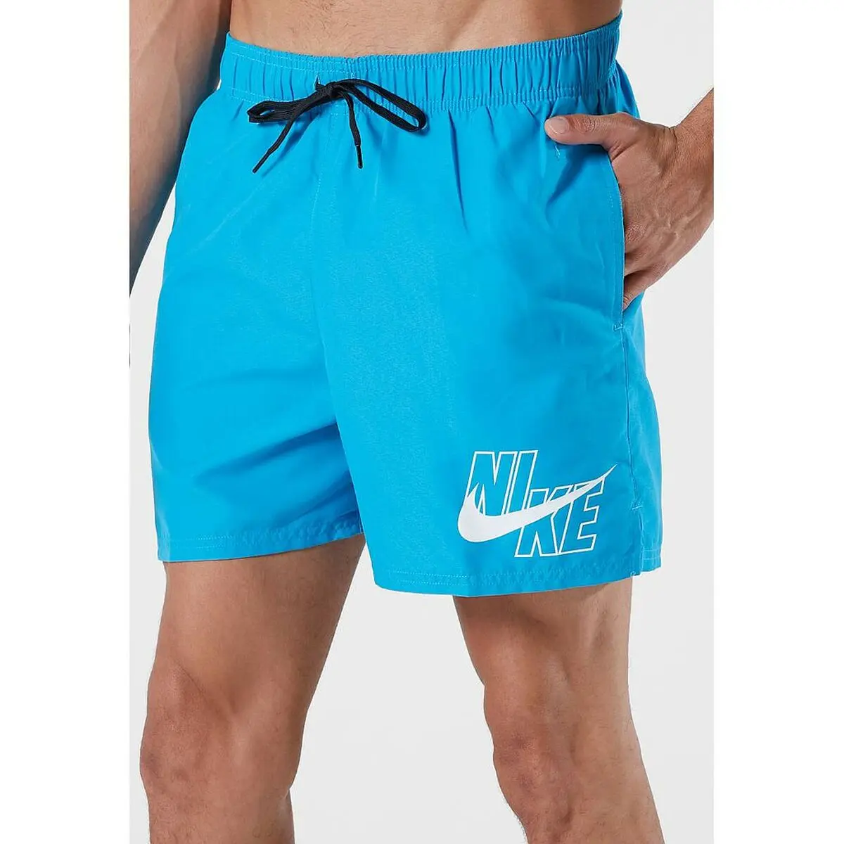 Costume da Bagno Uomo Nike lAP 5 NESSA566 406 Azzurro