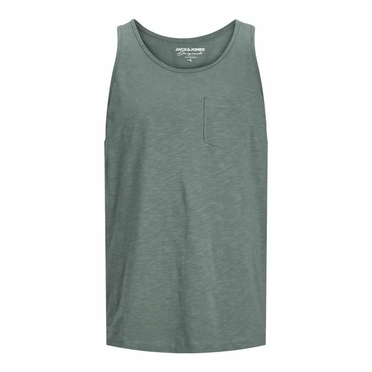 Canotta Uomo Jack & Jones Jortampa Slub Verde