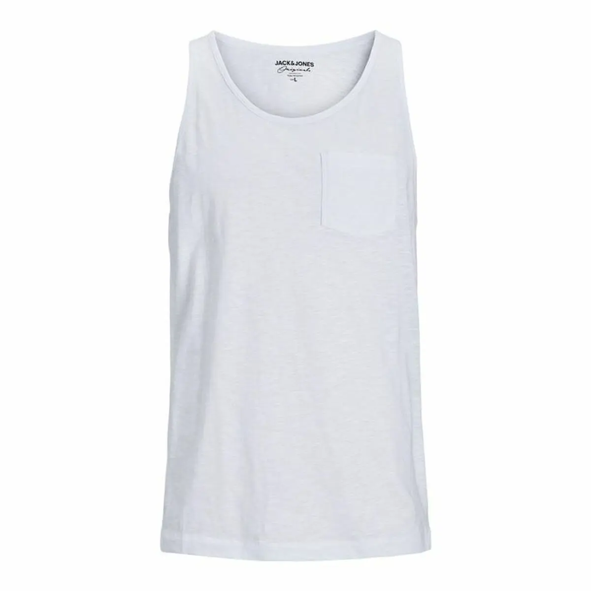 Canotta Uomo Jack & Jones Tampa Slub Bianco