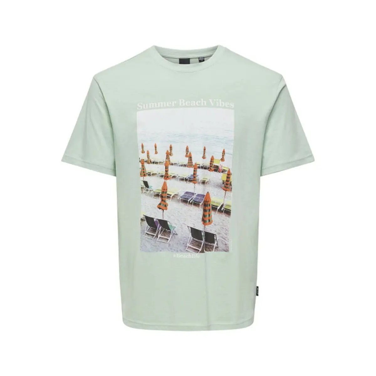 Maglia a Maniche Corte Uomo Only & Sons Onskolton Reg Beach Surf Verde