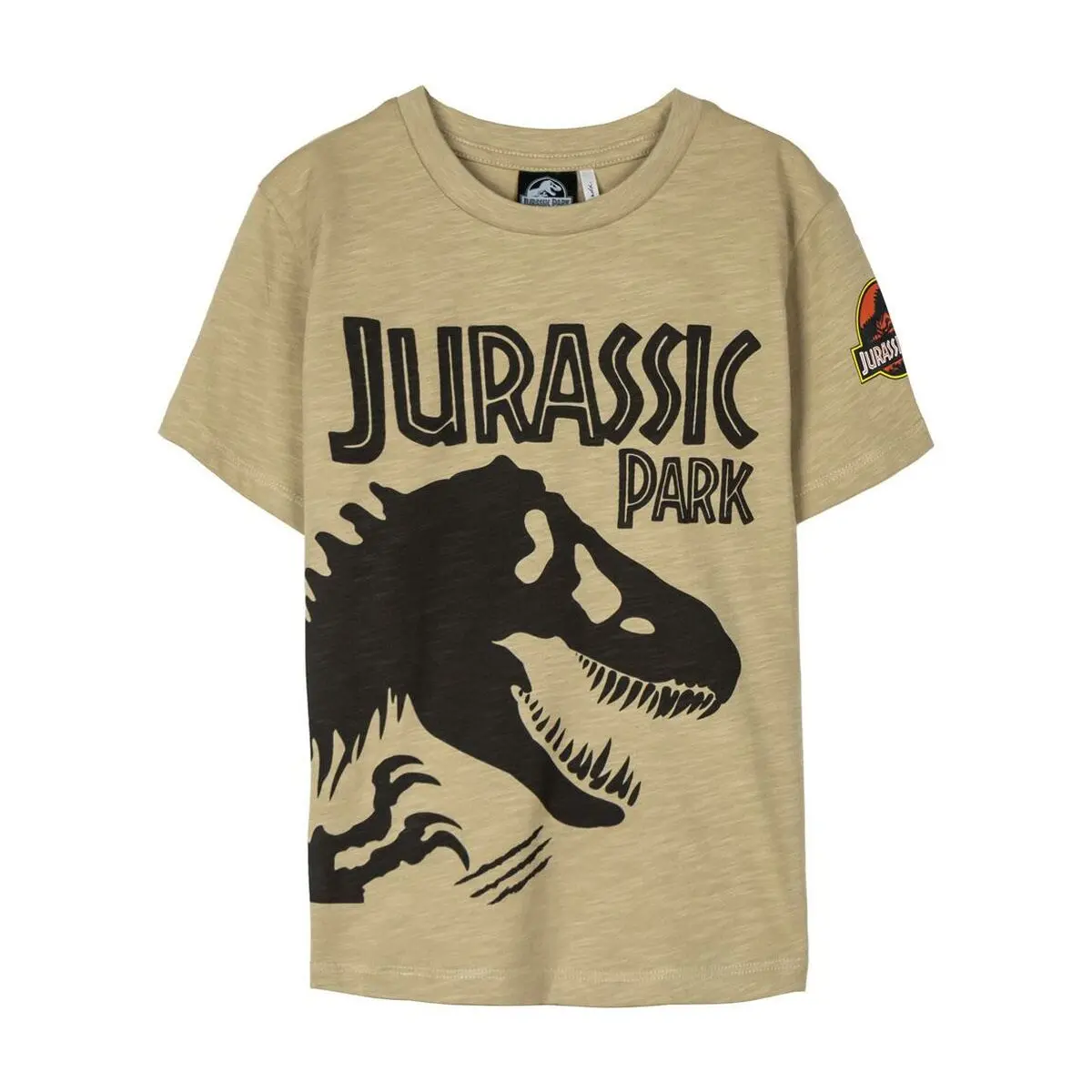 Maglia a Maniche Corte per Bambini Jurassic Park Marrone