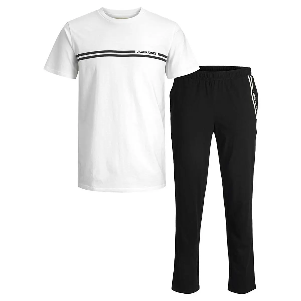 Pigiama Jack & Jones ACBASIC SS TEE AND GIFTBOX 12223560 Bianco