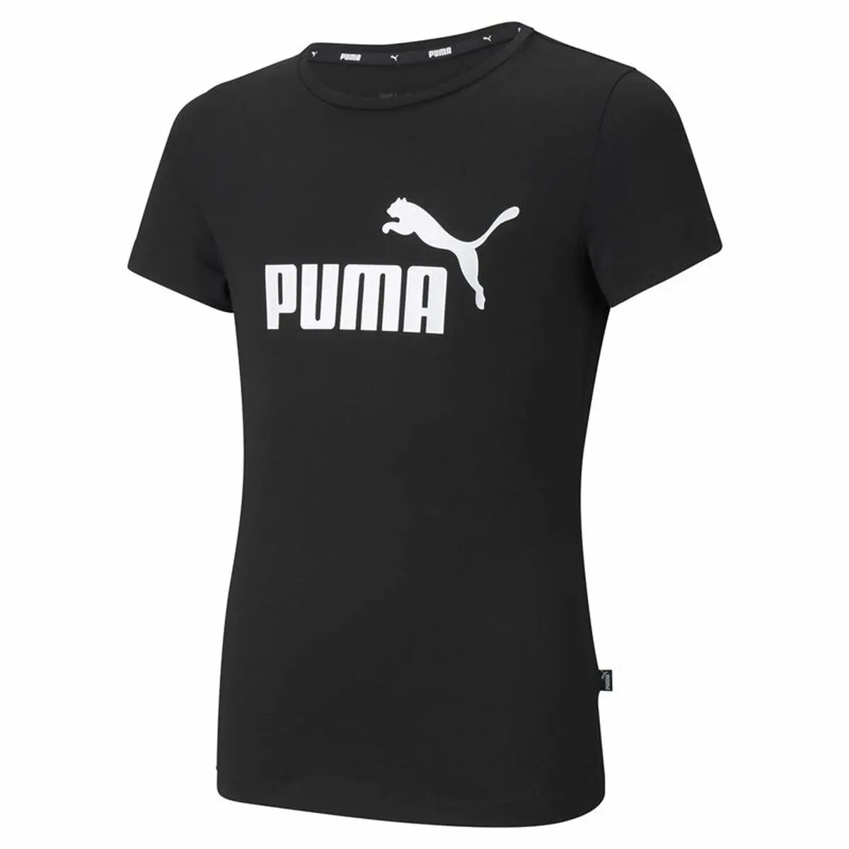 Maglia a Maniche Corte per Bambini Puma Ess Logo G Nero