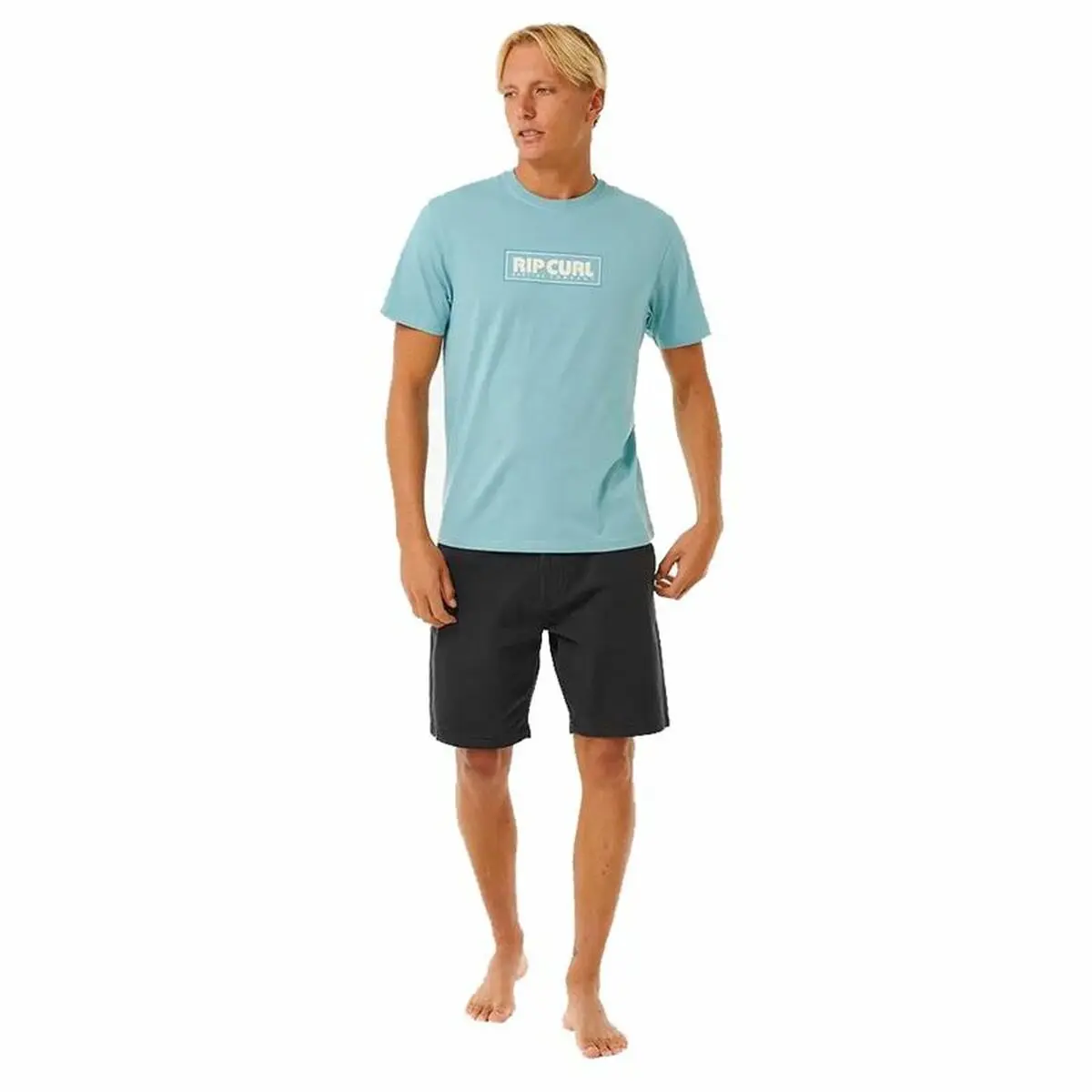 Maglia a Maniche Corte Uomo Rip Curl Big Mumma Icon  Blu cielo