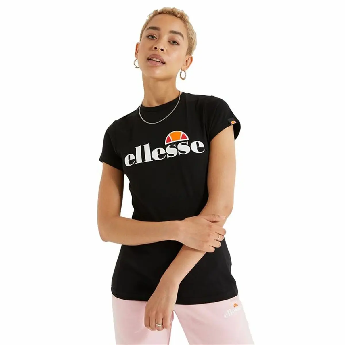 Maglia a Maniche Corte Donna Ellesse Hayes Nero