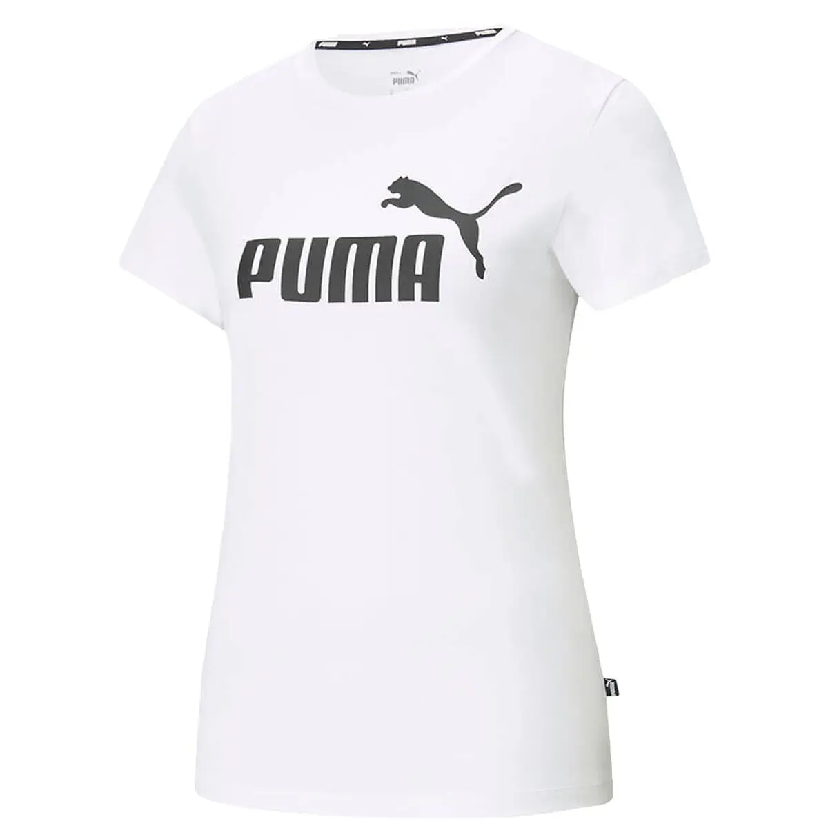 Maglia a Maniche Corte Donna Puma LOGO TEE 586774 02 Bianco