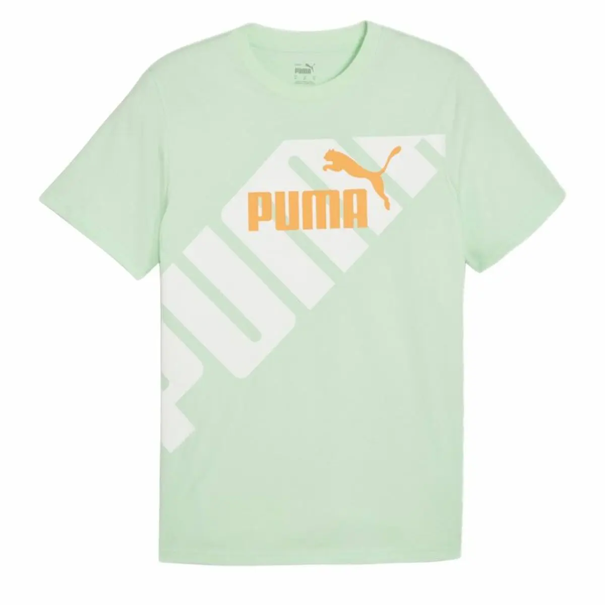 Maglia a Maniche Corte Uomo Puma POWER Graphic  Ciano