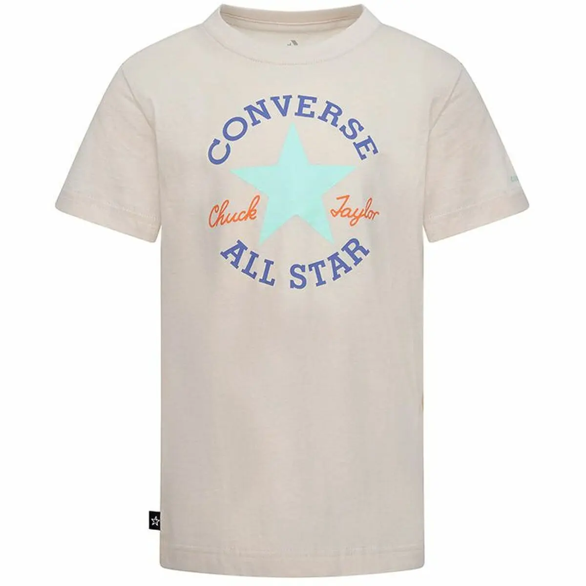 Maglia a Maniche Corte per Bambini Converse Core Sse Salmone