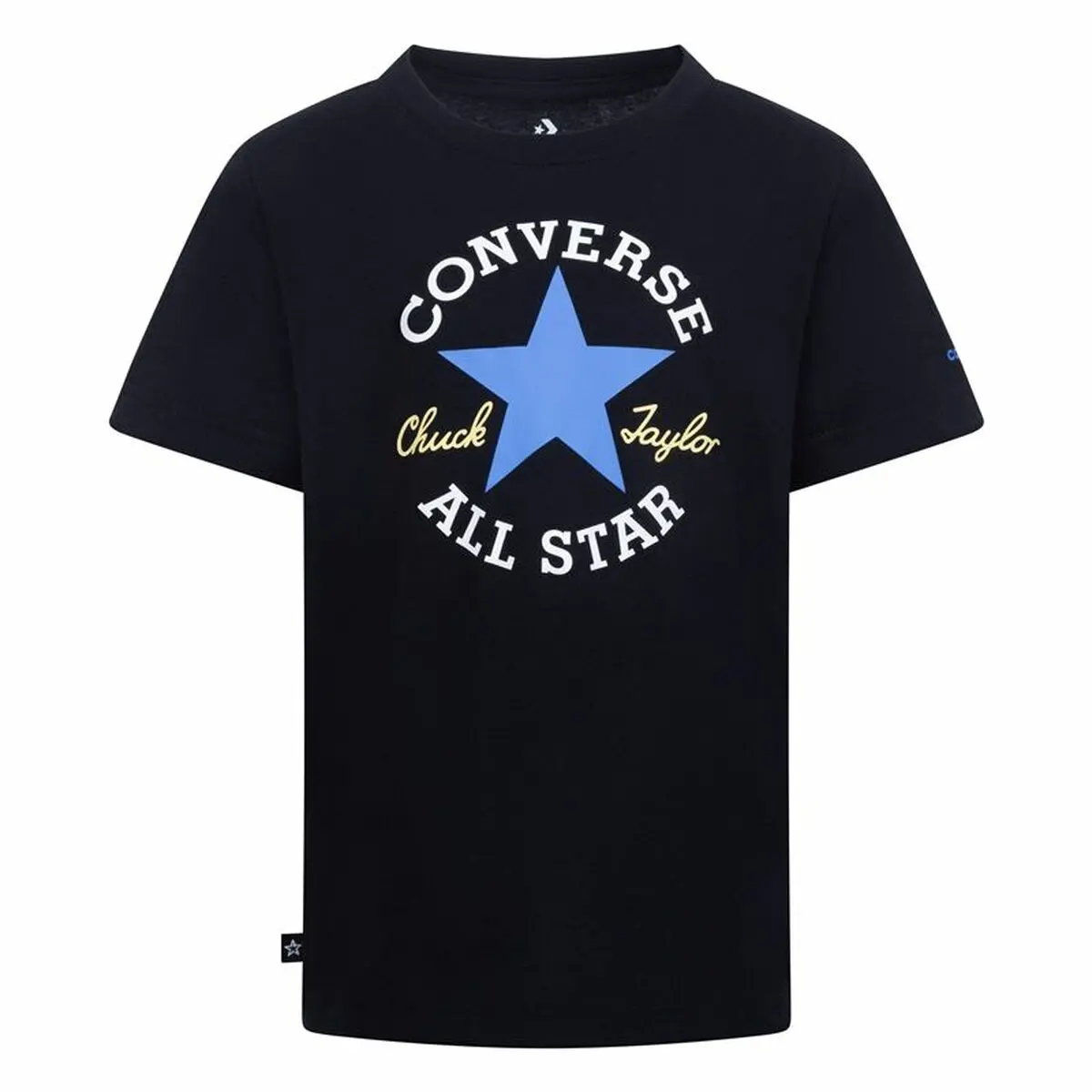 Maglia a Maniche Corte per Bambini Converse Sustainable Core Sse Nero