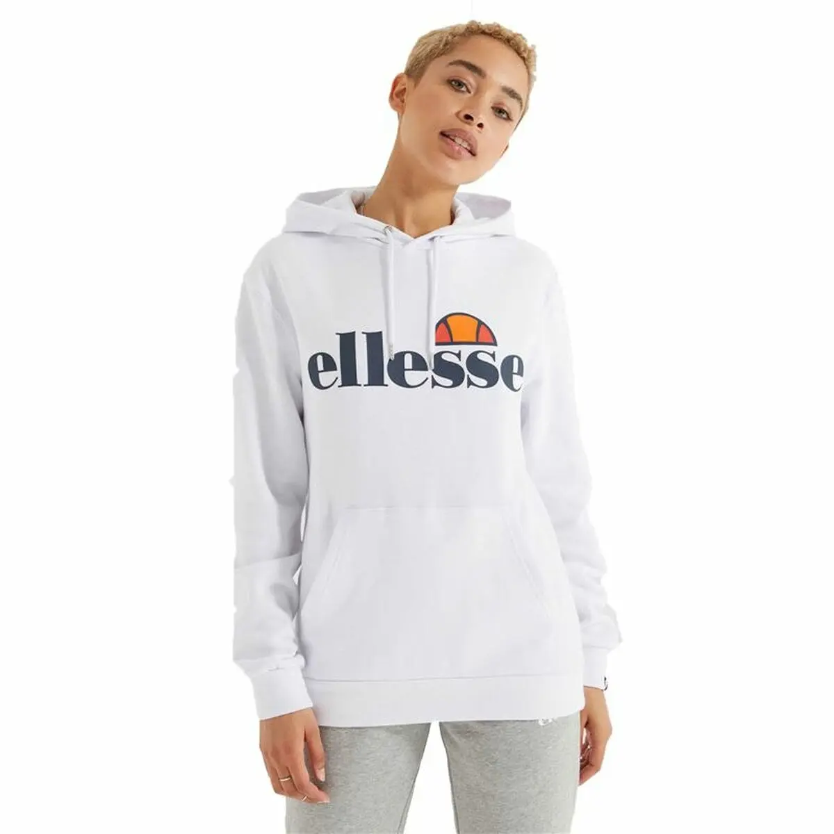 Felpa con Cappuccio Donna Ellesse Torices OH Hoody Bianco