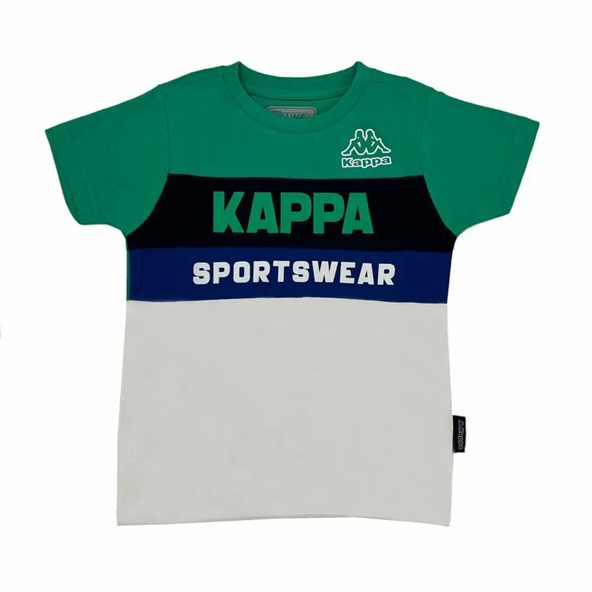 Maglia a Maniche Corte per Bambini Kappa 8056M00058 Verde scuro