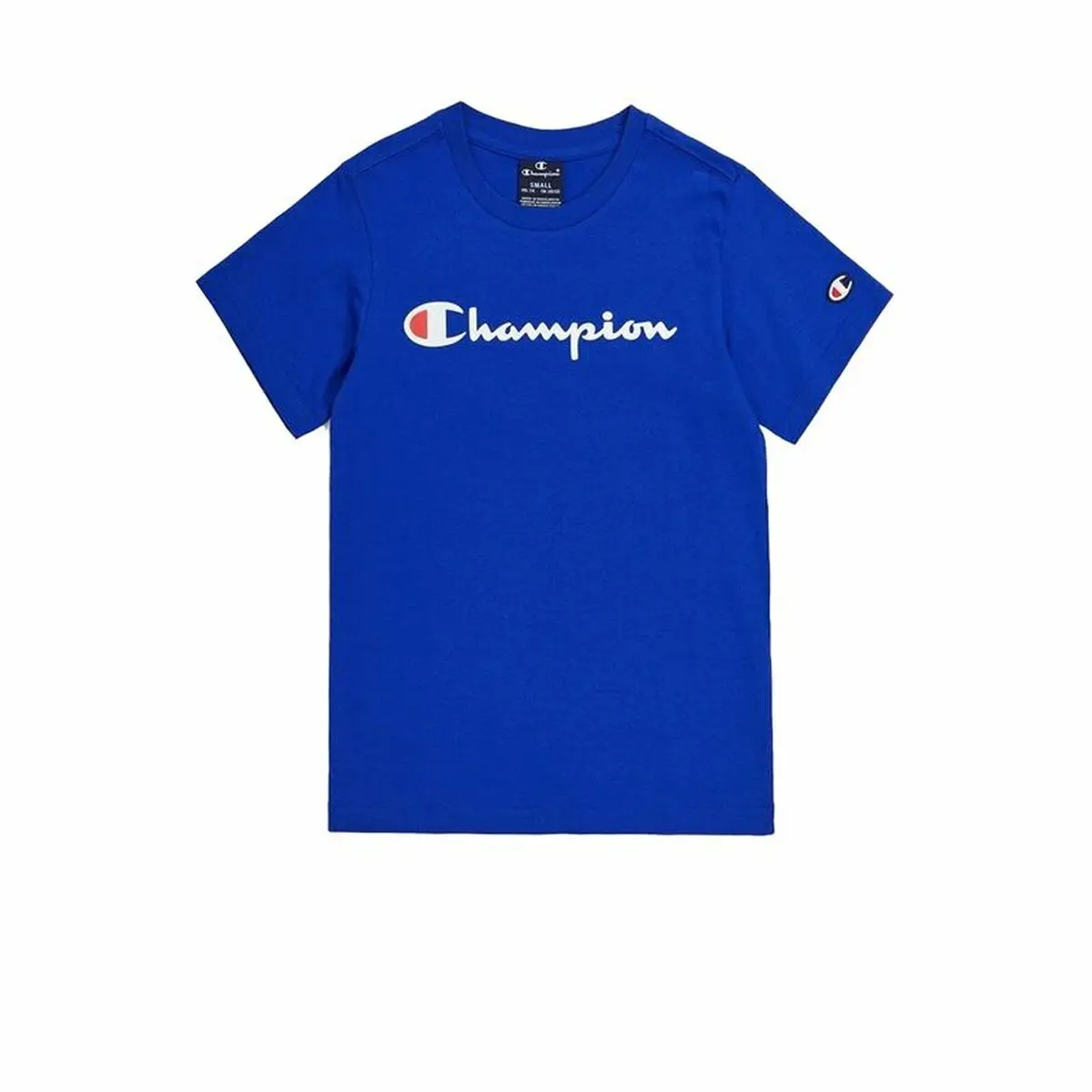 Maglia a Maniche Corte per Bambini Champion Crewneck Azzurro