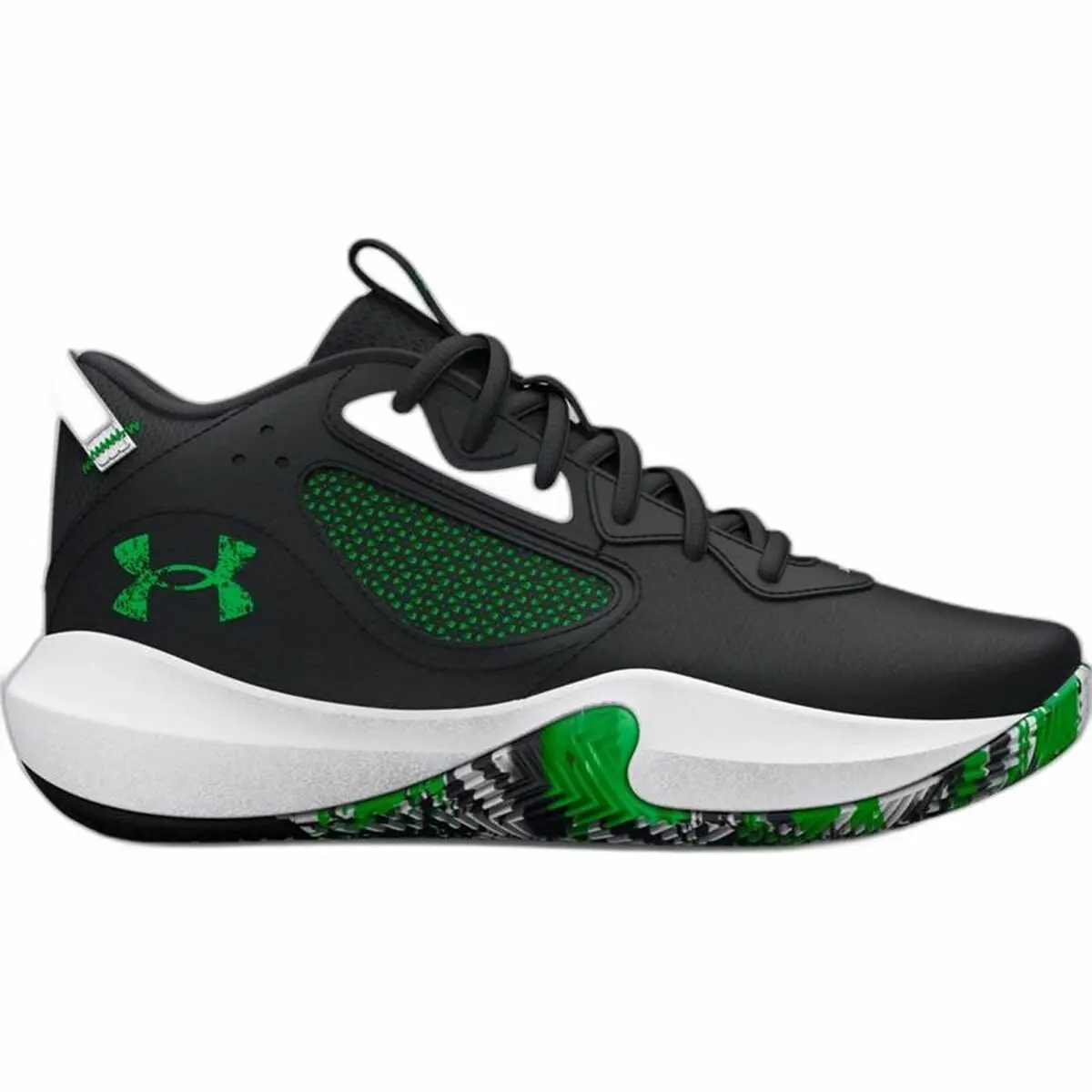 Scarpe da Basket per Adulti Under Armour Gs Lockdown Nero