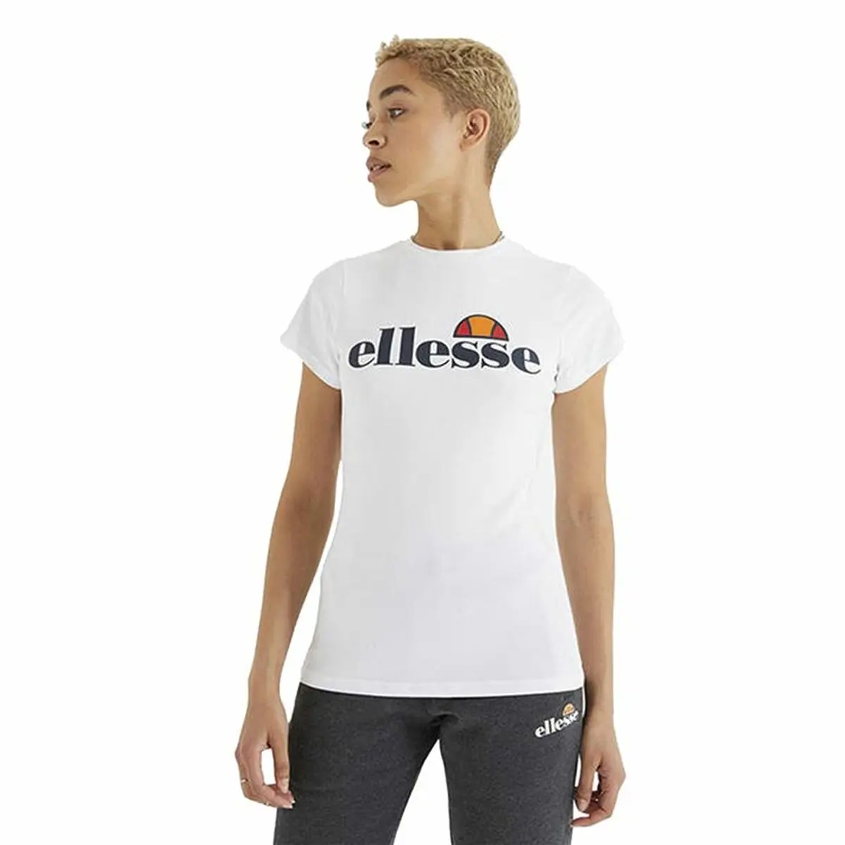 Maglia a Maniche Corte Donna Ellesse Hayes Bianco