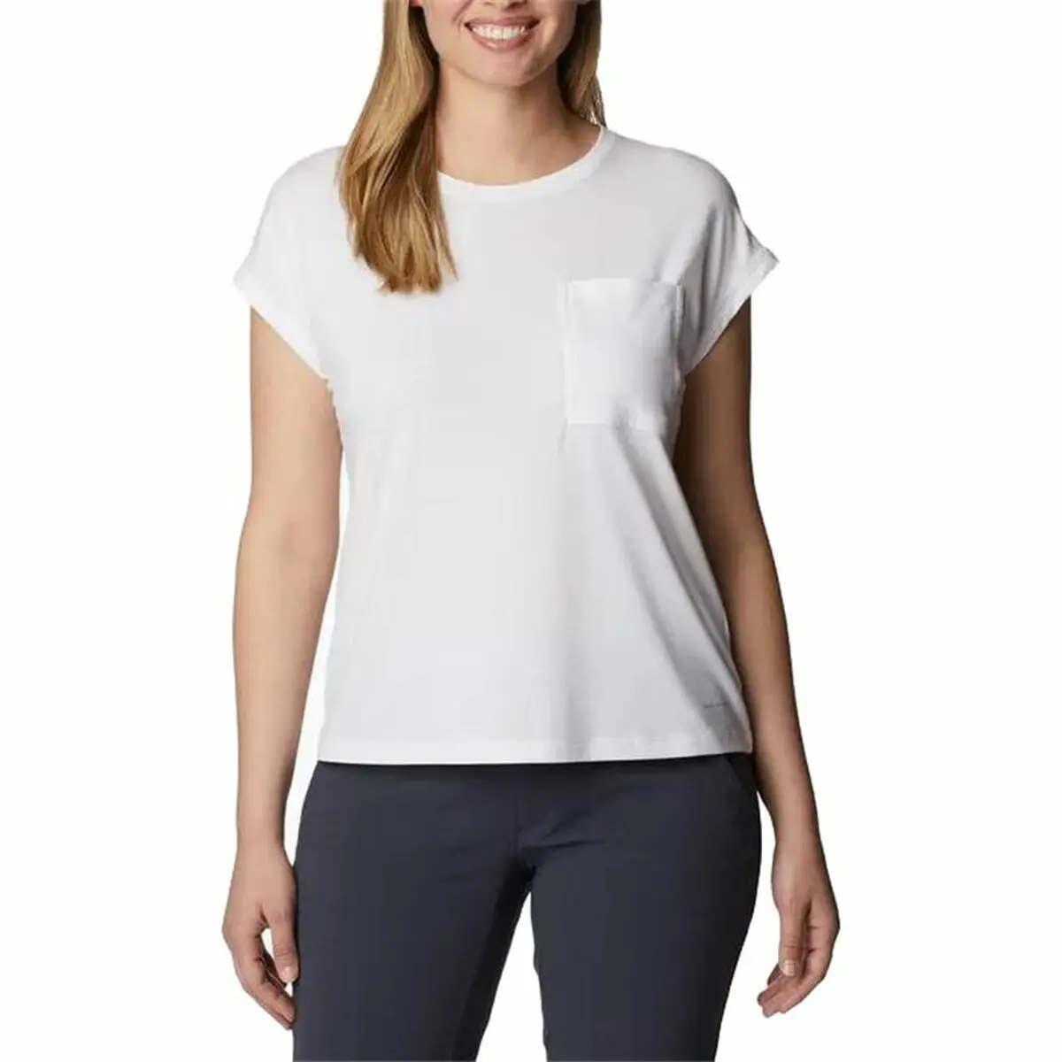 Maglia a Maniche Corte Donna Columbia Trek™  Bianco