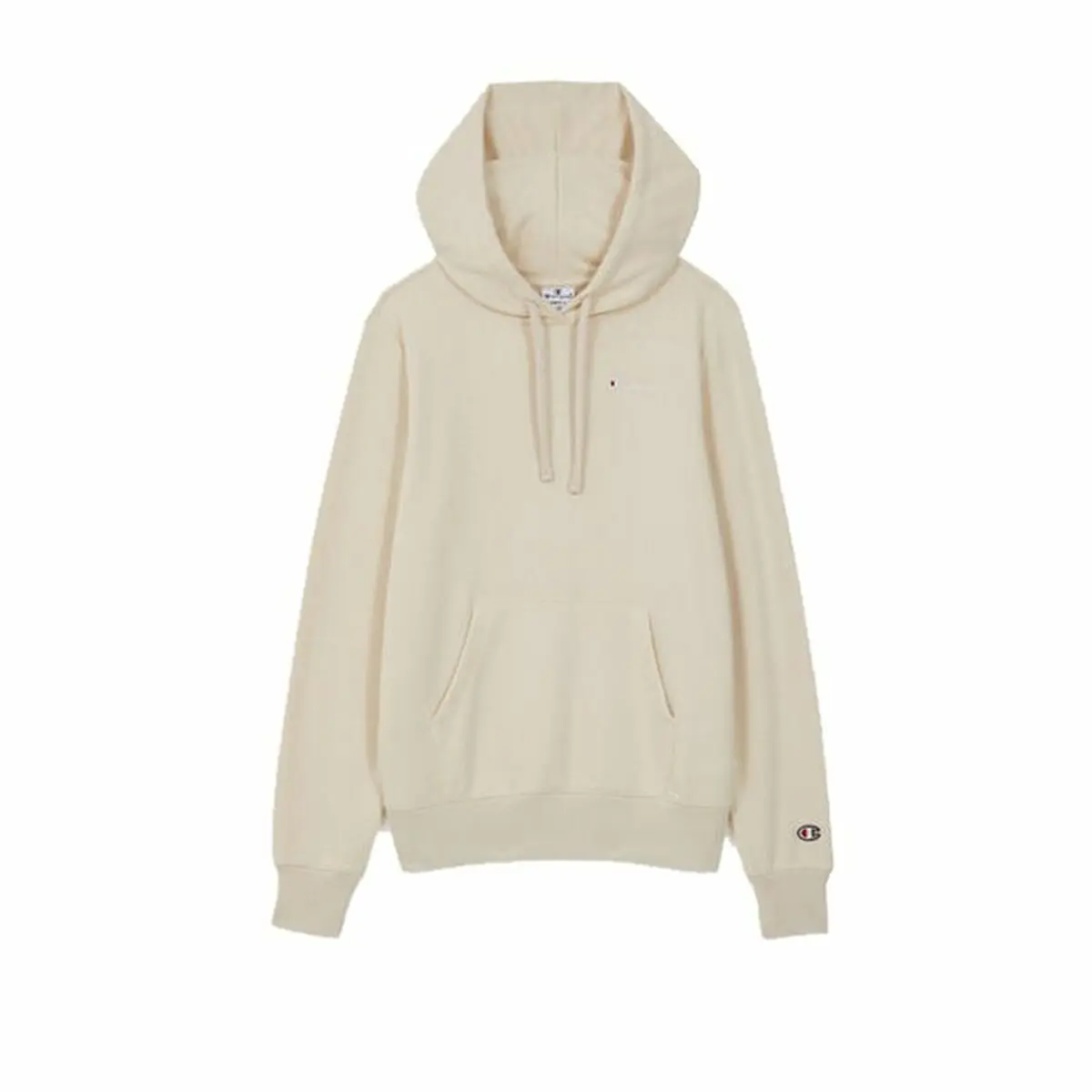 Felpa con Cappuccio Donna Champion Hooded Beige