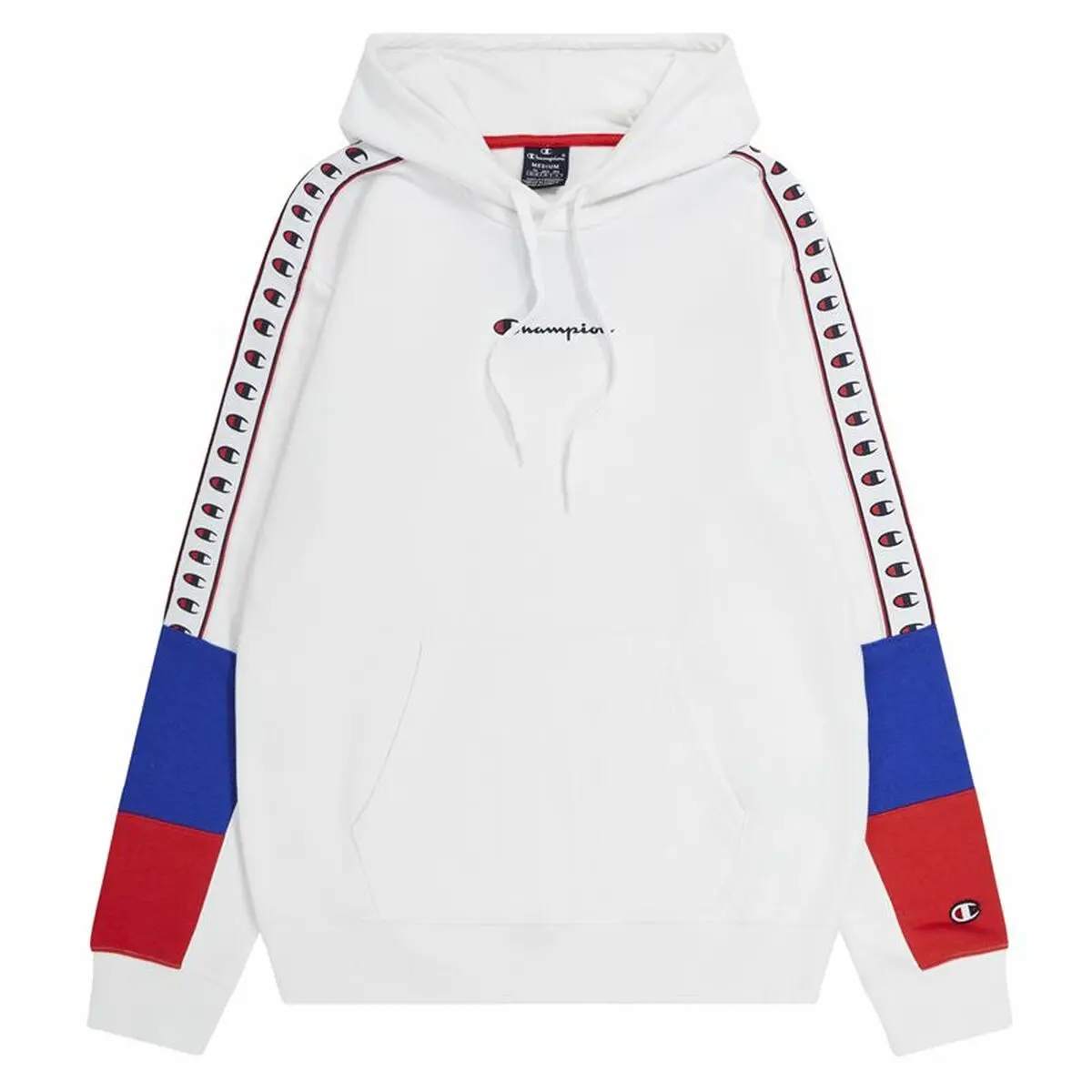 Felpa con Cappuccio Uomo Champion Hooded Bianco