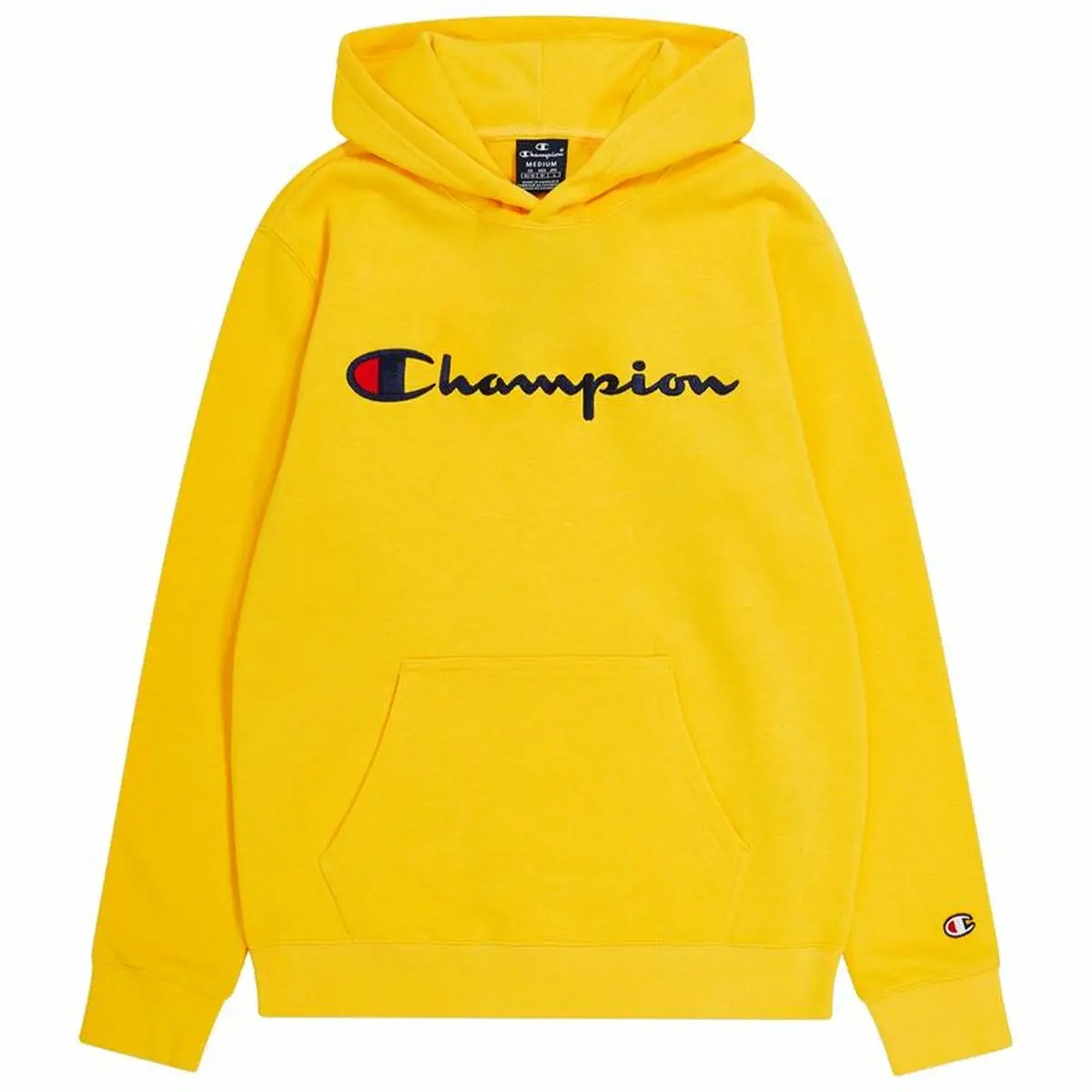 Felpa per Bambini Champion Hooded Giallo