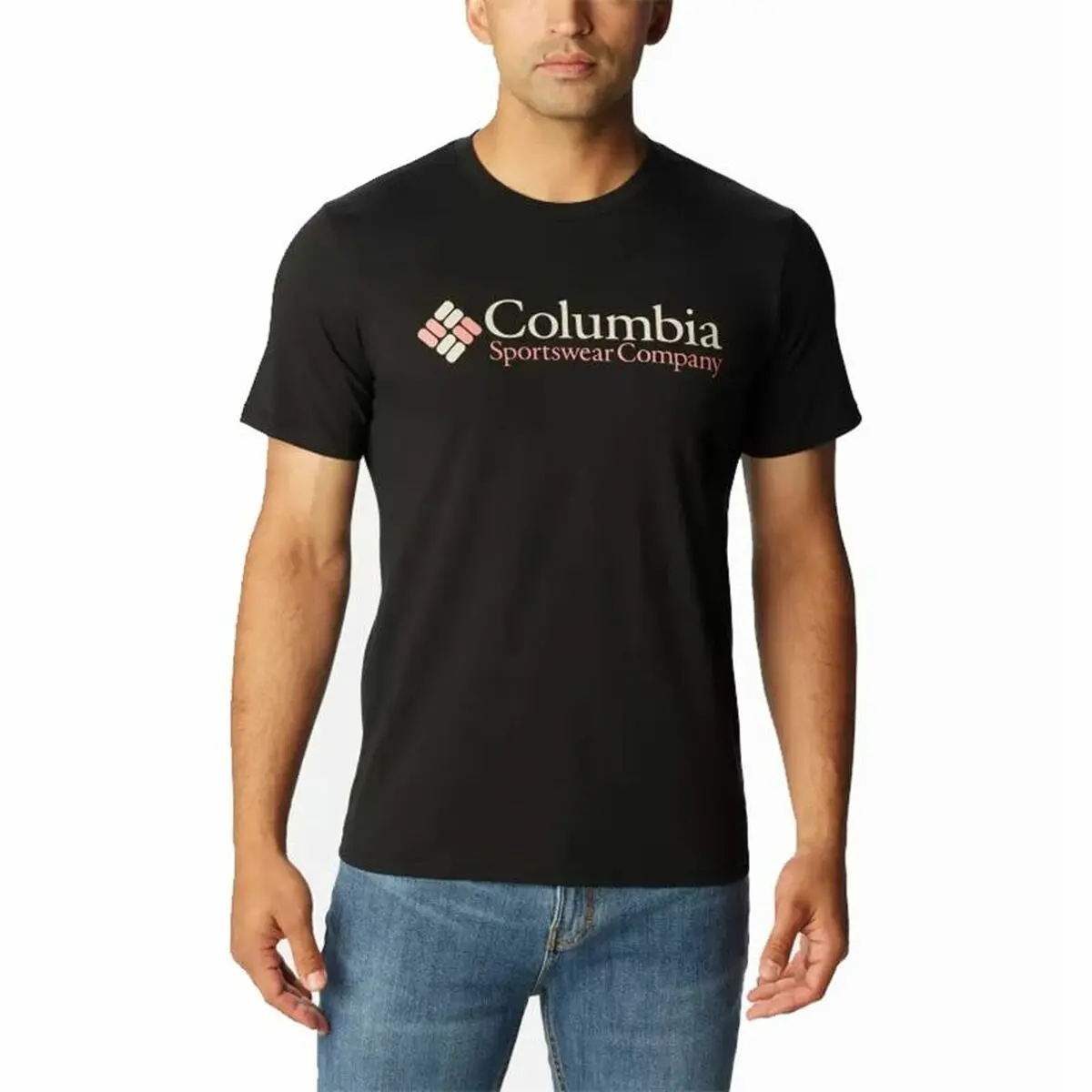 Maglia a Maniche Corte Uomo Columbia CSC Basic Nero