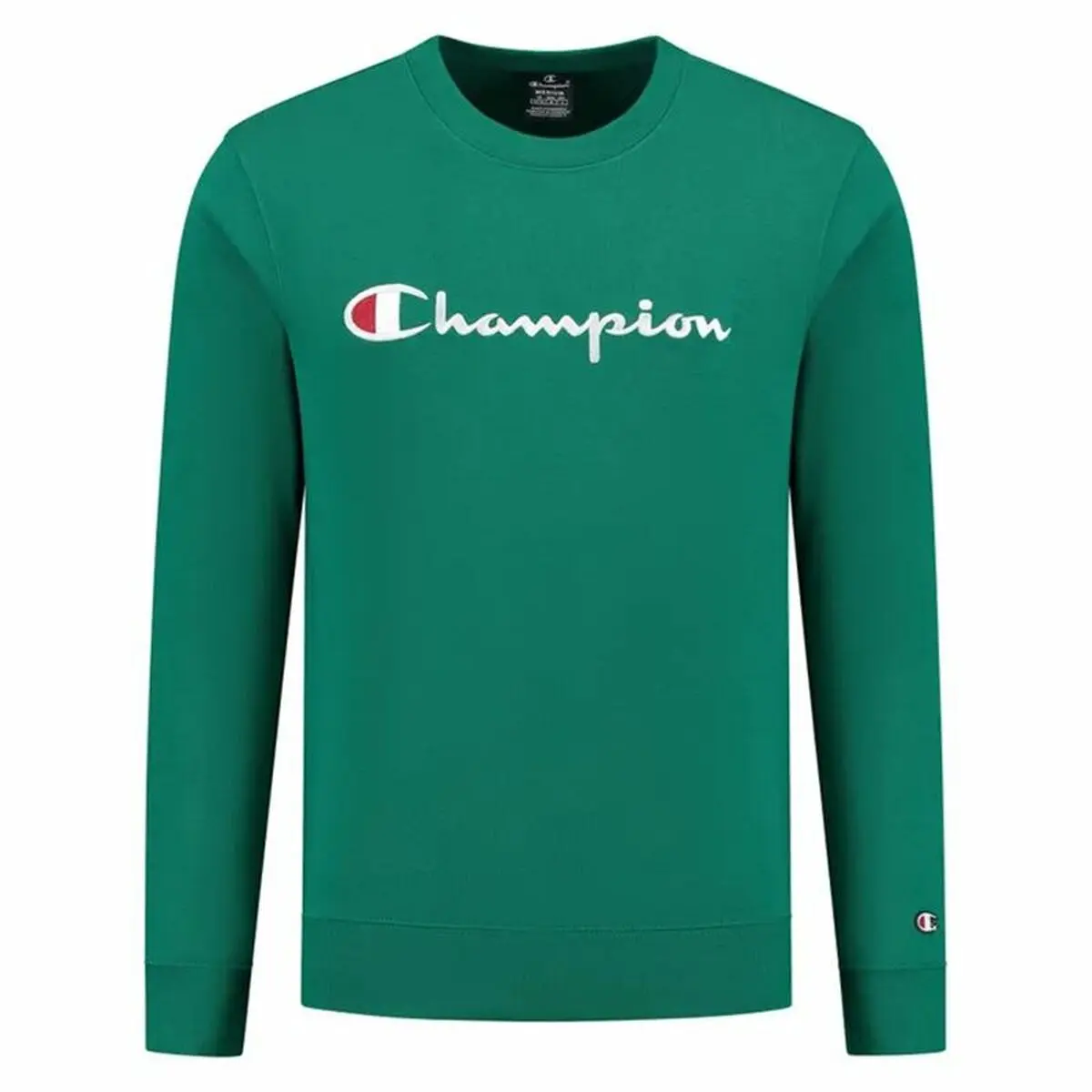 Felpa senza Cappuccio Uomo Champion Crewneck Verde