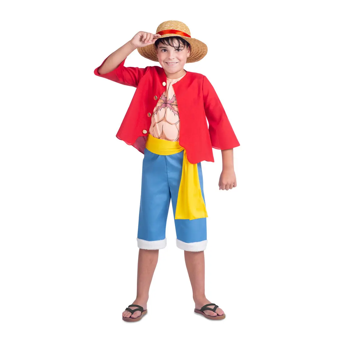 Costume per Bambini One Piece Luffy (5 Pezzi)