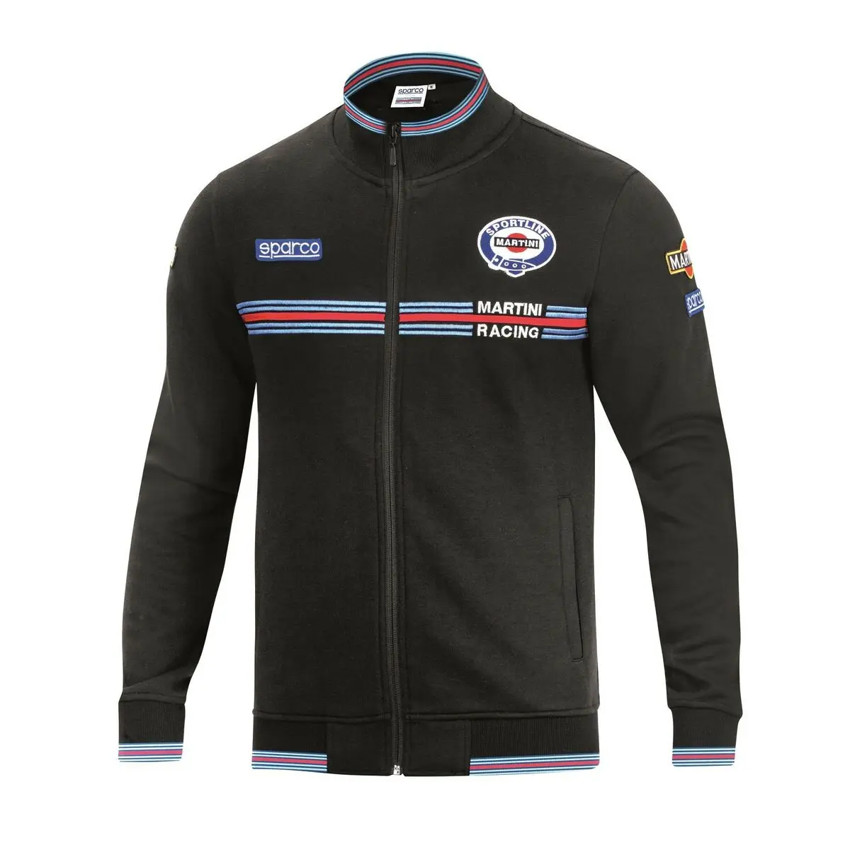 Felpa con Cappuccio Uomo Sparco Martini Racing Nero