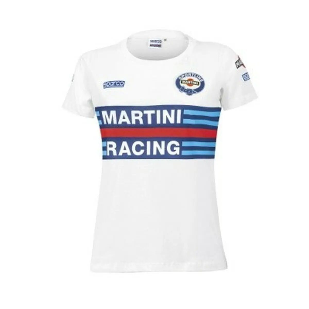 Maglia a Maniche Corte Donna Sparco Martini Racing Bianco