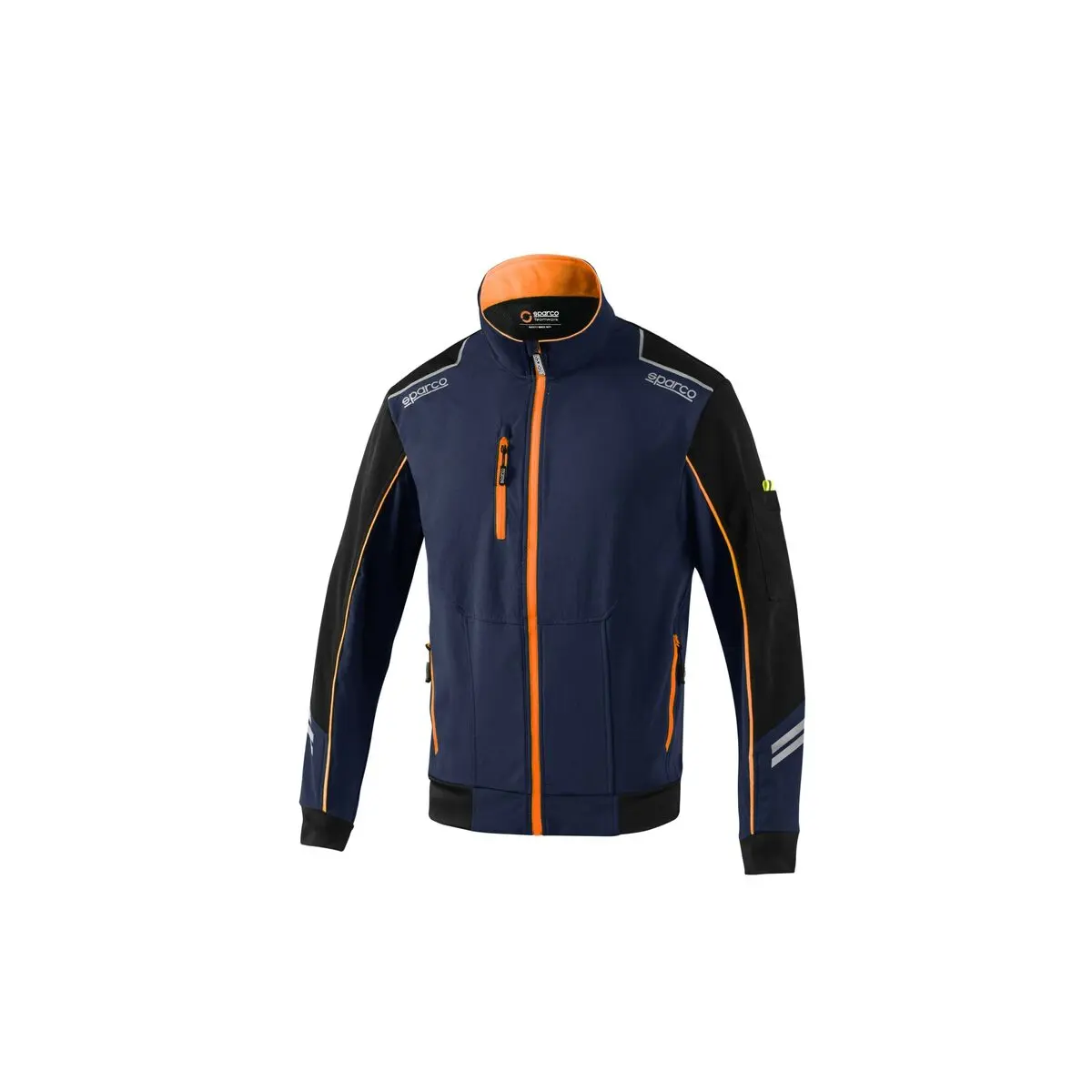 Giacca Sportiva da Uomo Sparco Tech TW Azzurro Arancio Blu scuro