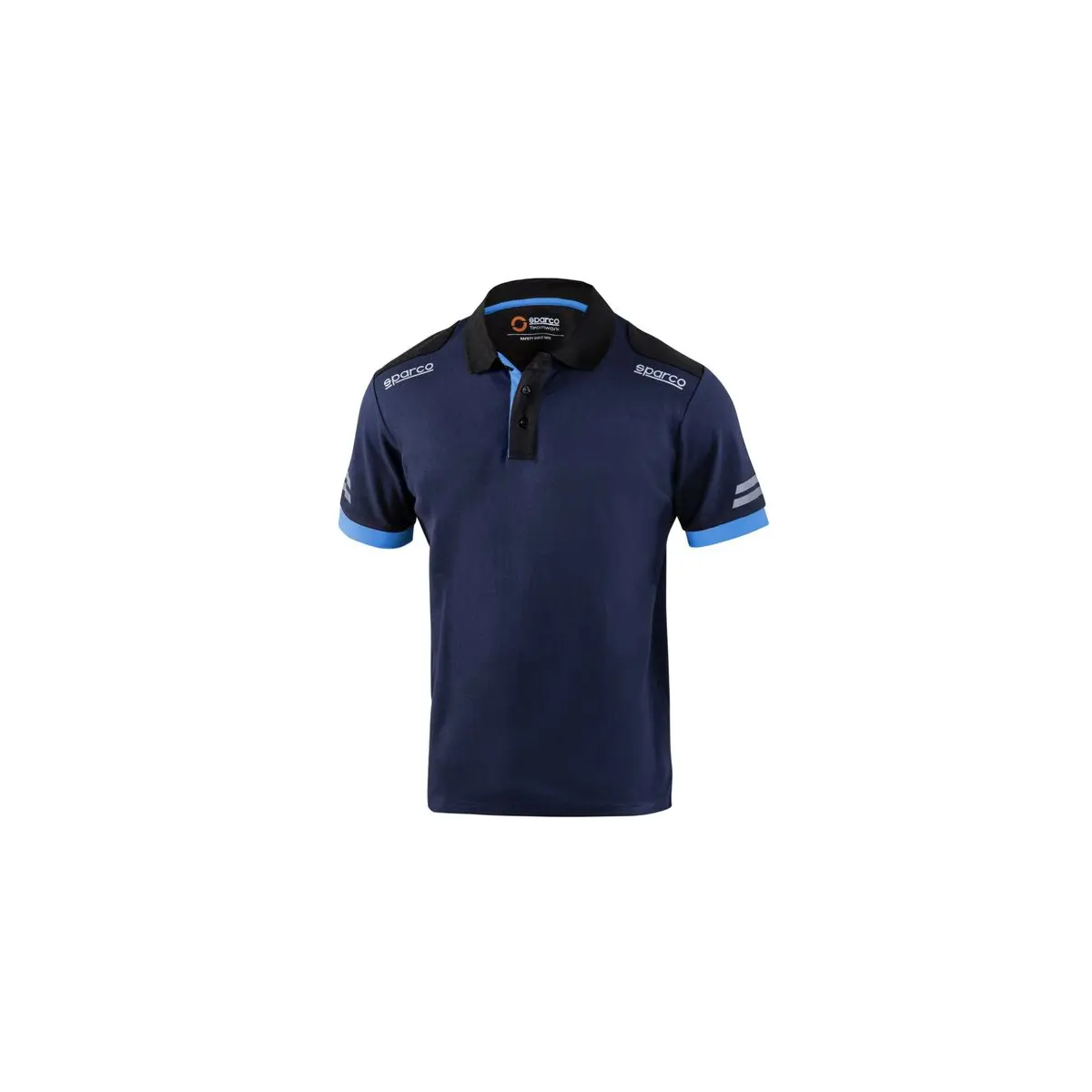 Polo a Maniche Corte Uomo Sparco TW Azzurro Blu scuro