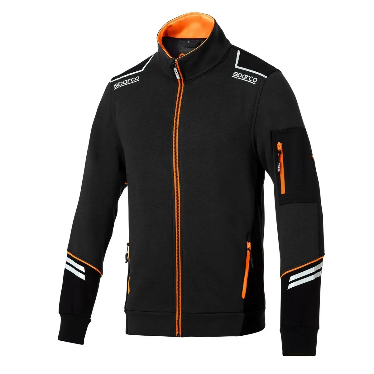 Giacca Sportiva da Uomo Sparco Nero Arancio