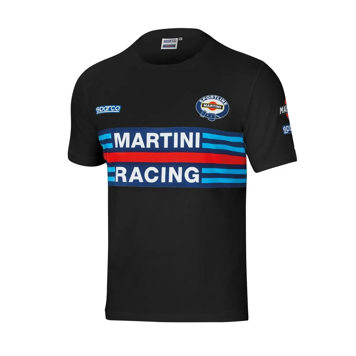 Maglia a Maniche Corte Uomo Sparco Martini Racing Nero XXL