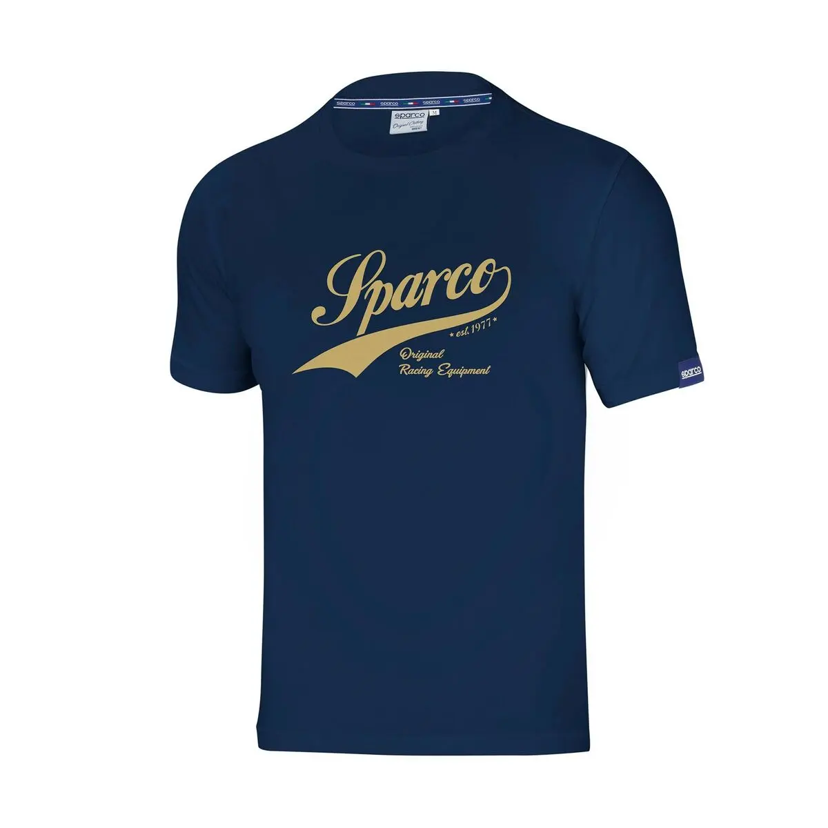 Maglia a Maniche Corte Uomo Sparco VINTAGE Blu scuro M