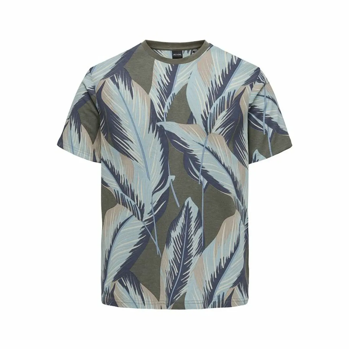 Maglia a Maniche Corte Uomo Only & Sons Onskobe Reg Banana Leaf Oliva