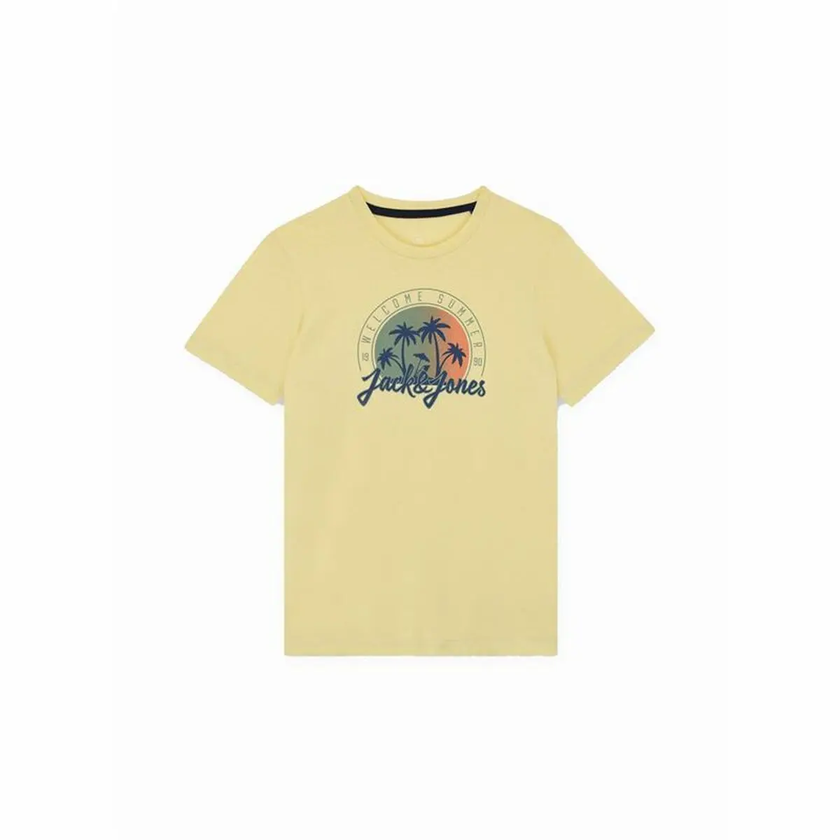 Maglia a Maniche Corte per Bambini Jack & Jones Jjsummer Smu Vibe Tee Giallo