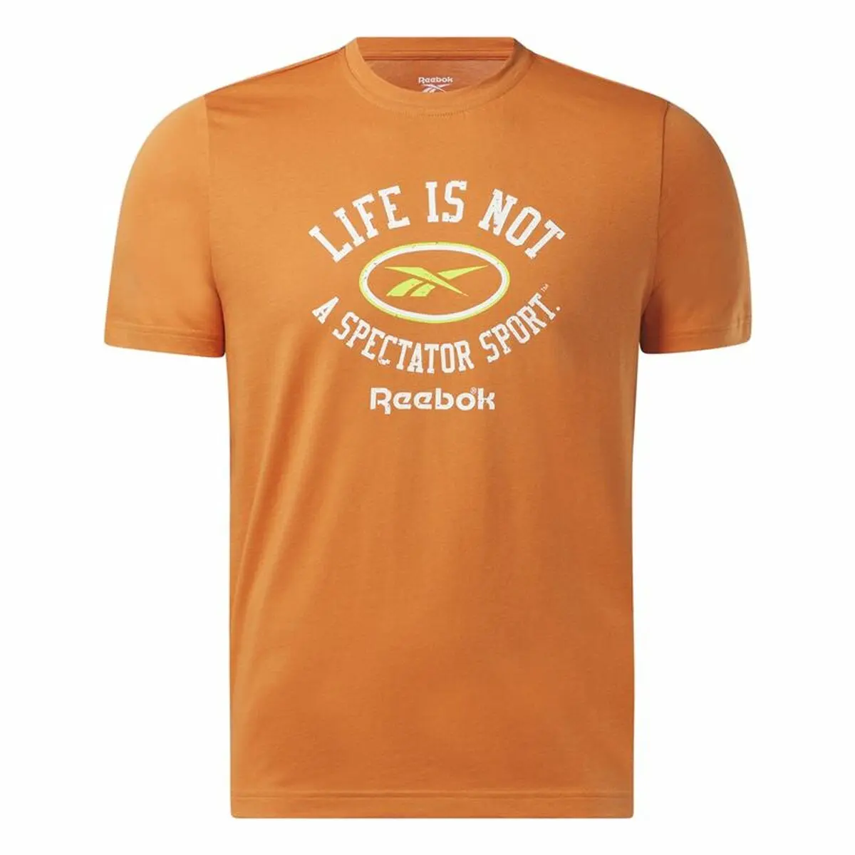 Maglia a Maniche Corte Uomo Reebok Graphic Series Arancio