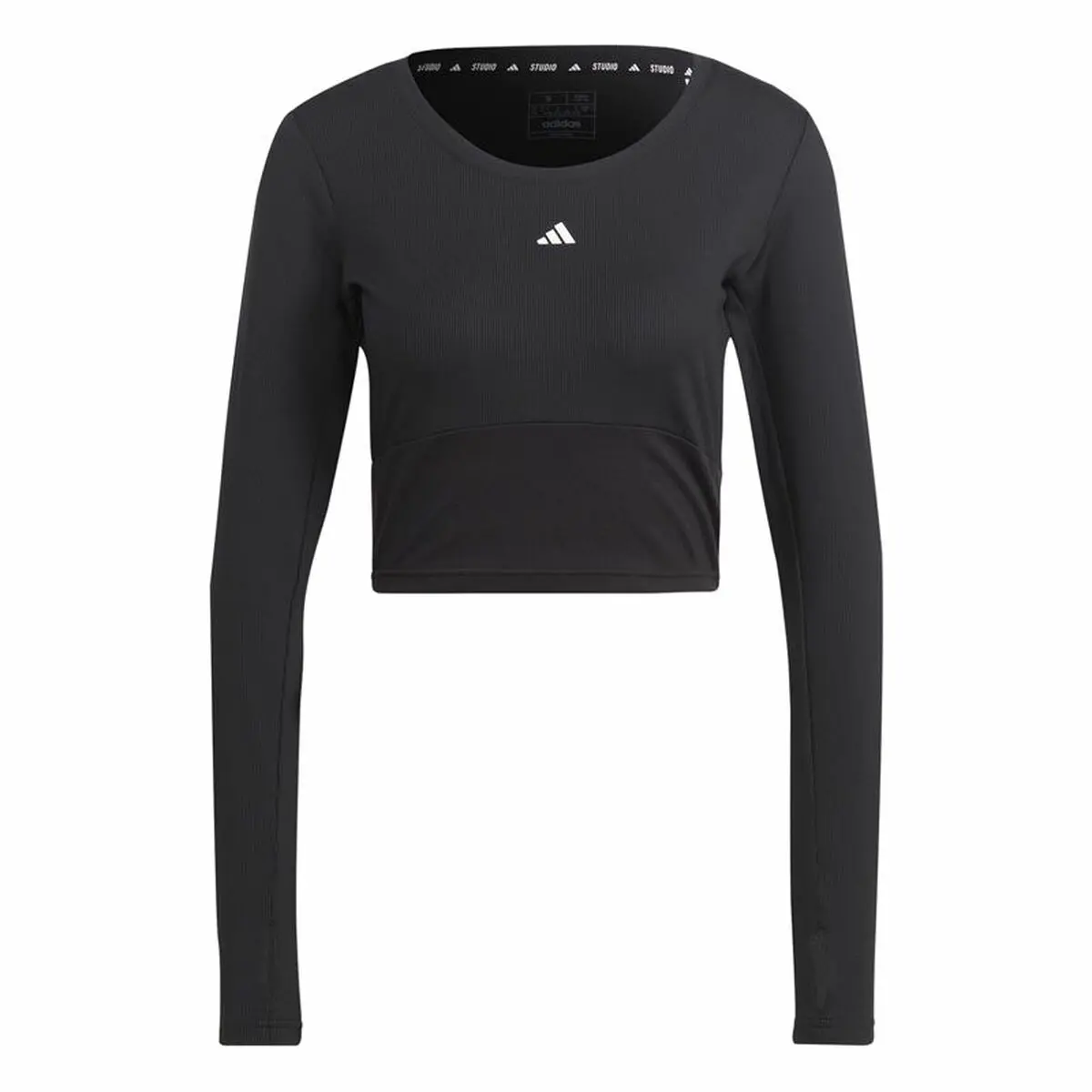 Maglia a Maniche Lunghe Donna Adidas Studio Nero