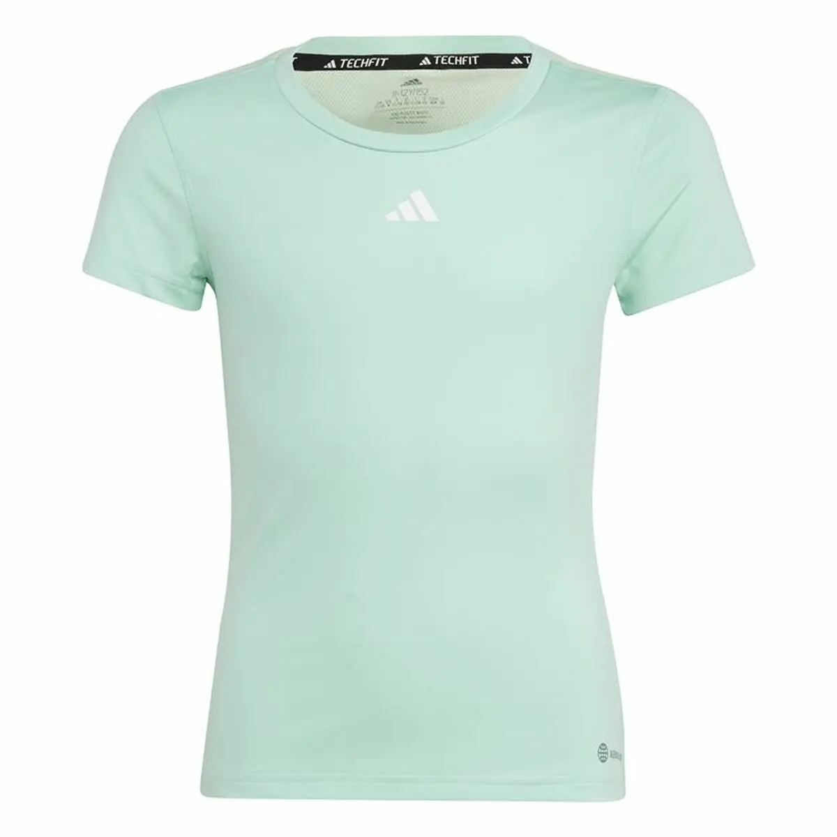 Maglia a Maniche Corte per Bambini Adidas Techfit Aeroready Sport Icons Verde