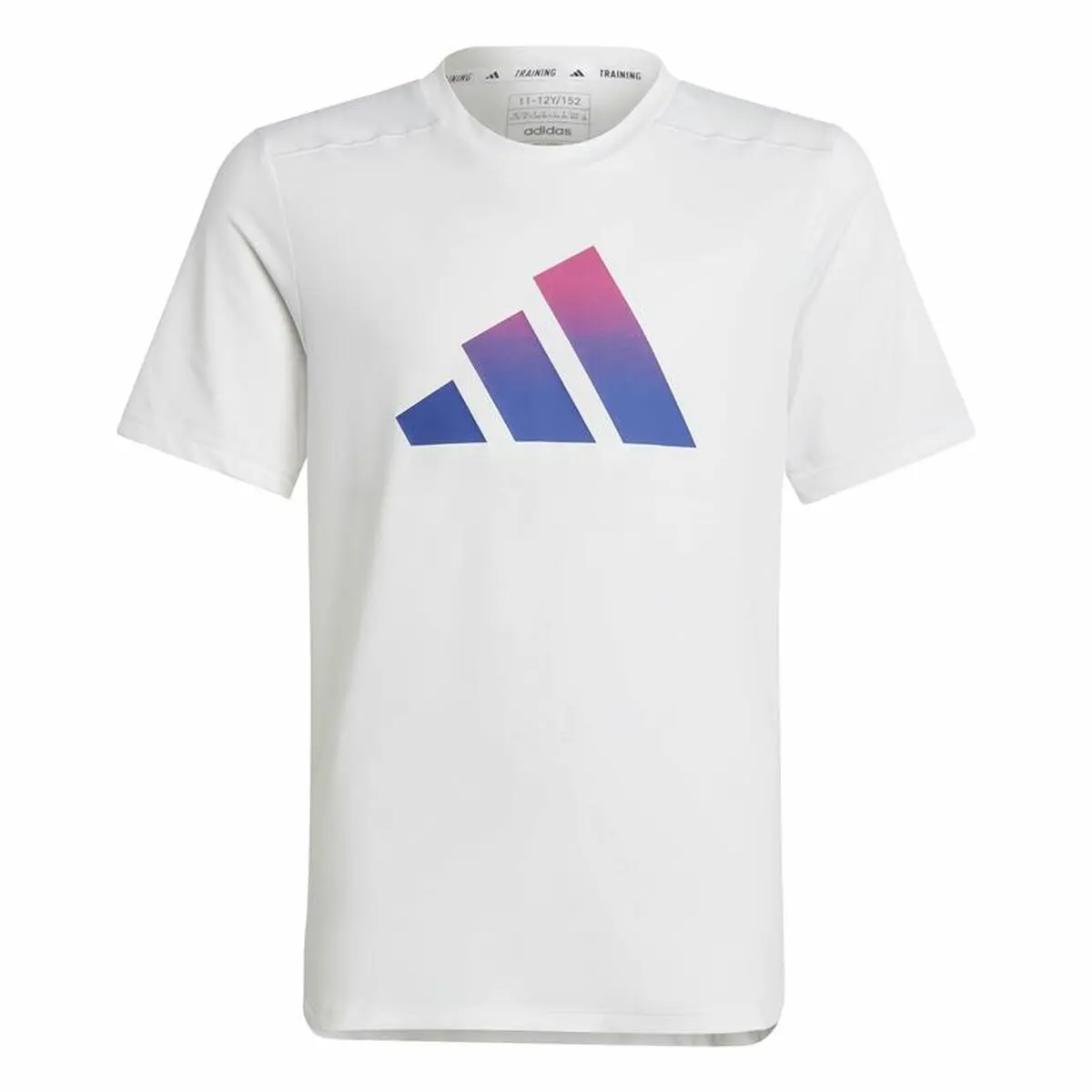 Maglia a Maniche Corte per Bambini Adidas Train Icons Bianco