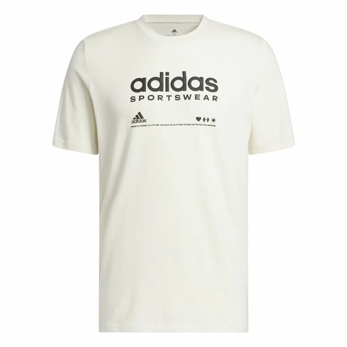 Maglia a Maniche Corte Uomo Adidas Lounge Bianco