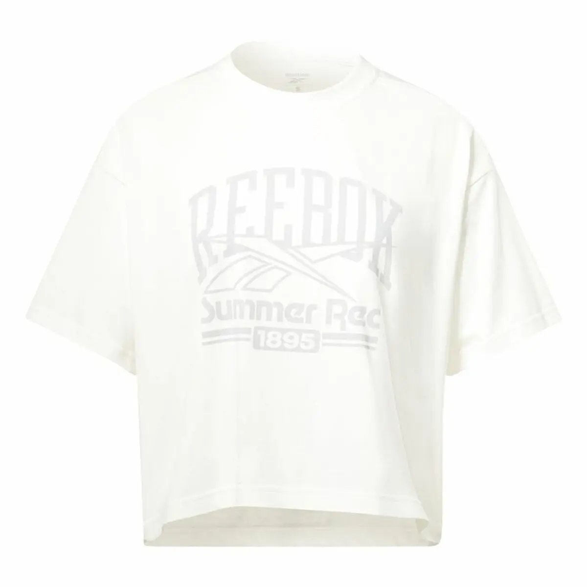 Maglia a Maniche Corte Donna Reebok Graphic Logo Bianco