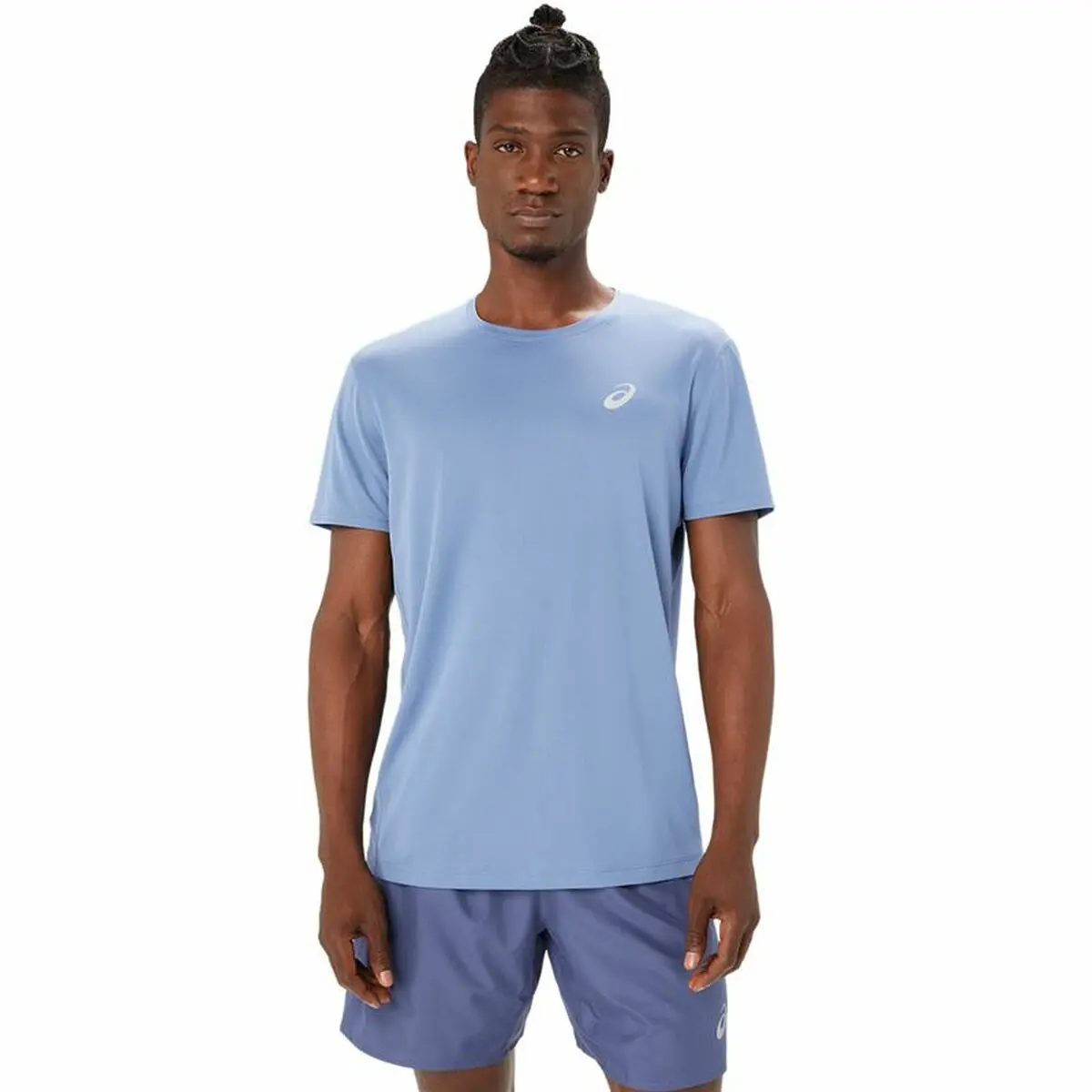 Maglia a Maniche Corte Uomo Asics Core Azzurro