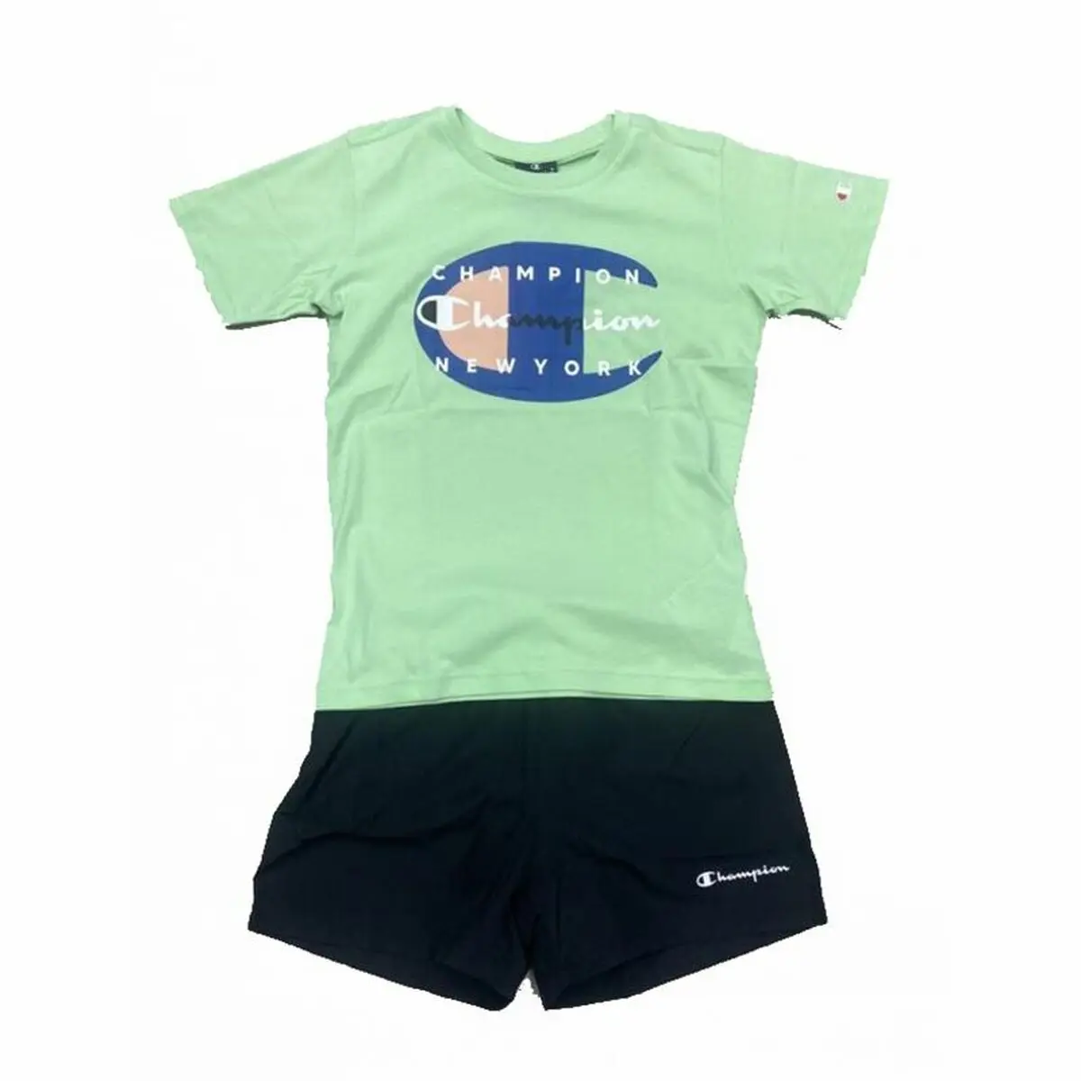 Completo Sportivo per Bambini Champion Essentials Verde limone