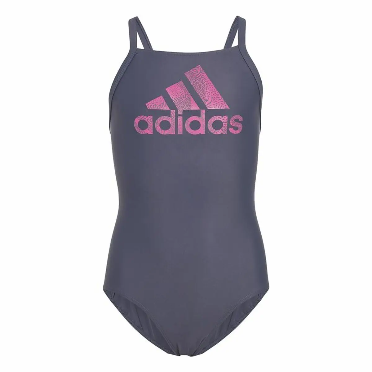 Costume da Bagno Bambina Adidas Big Logo Azzurro