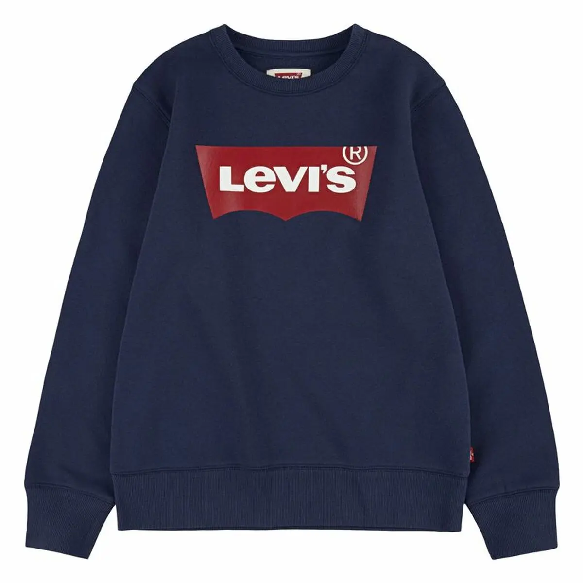 Felpa per Bambini Levi's Batwing Bianco Blu scuro