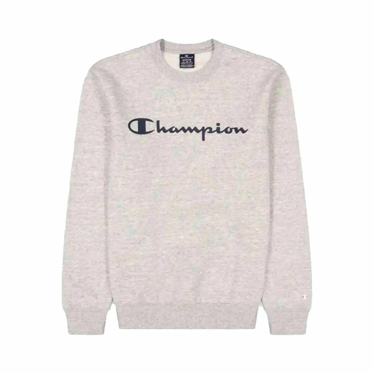 Felpa con Cappuccio Uomo Champion Crewneck Bianco Grigio