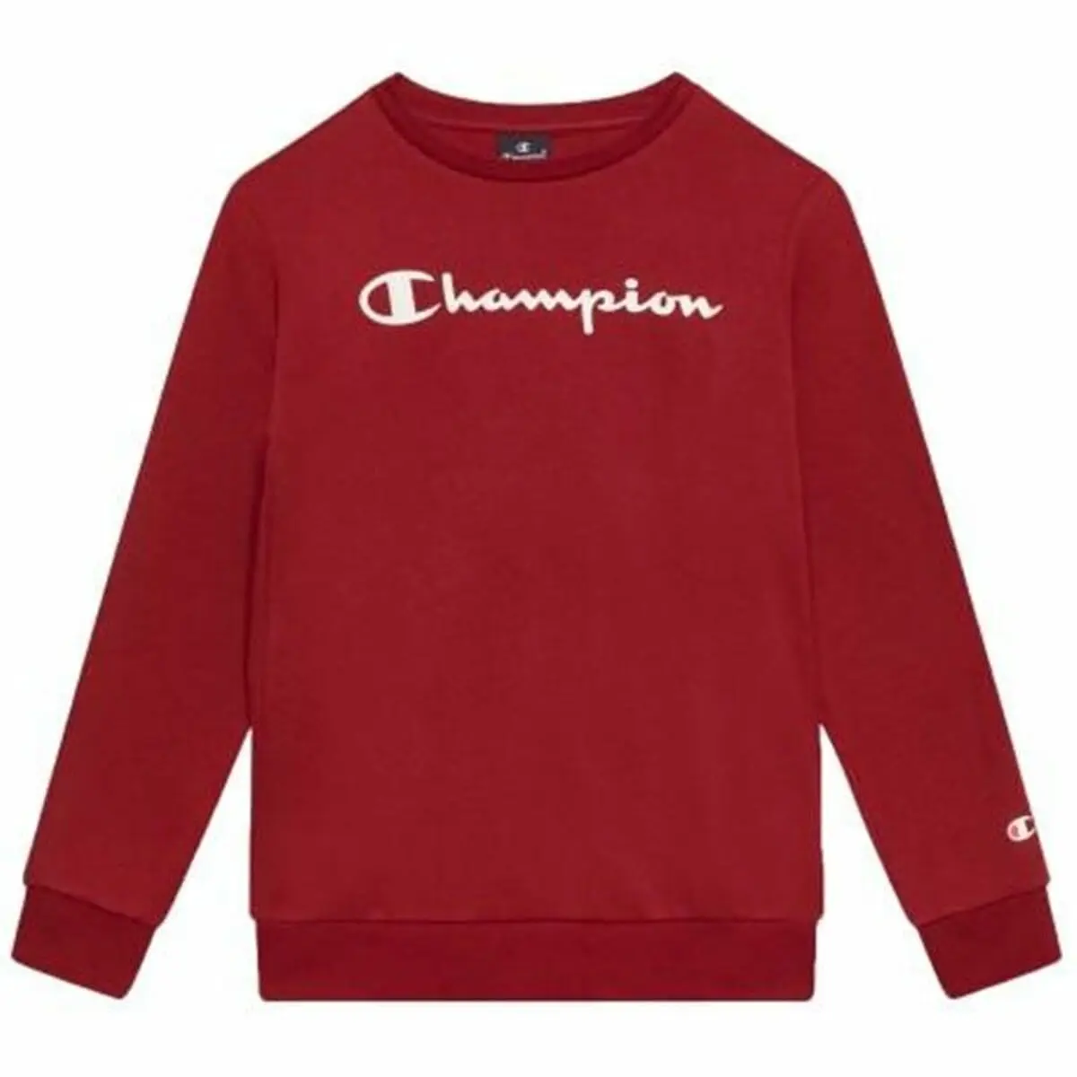 Felpa per Bambini Champion Crewneck Bianco Rosso