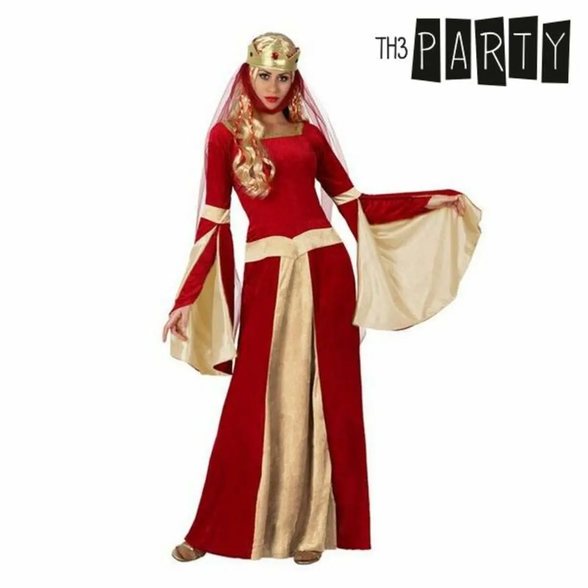 Costume per Adulti Rosso Dama Medievale