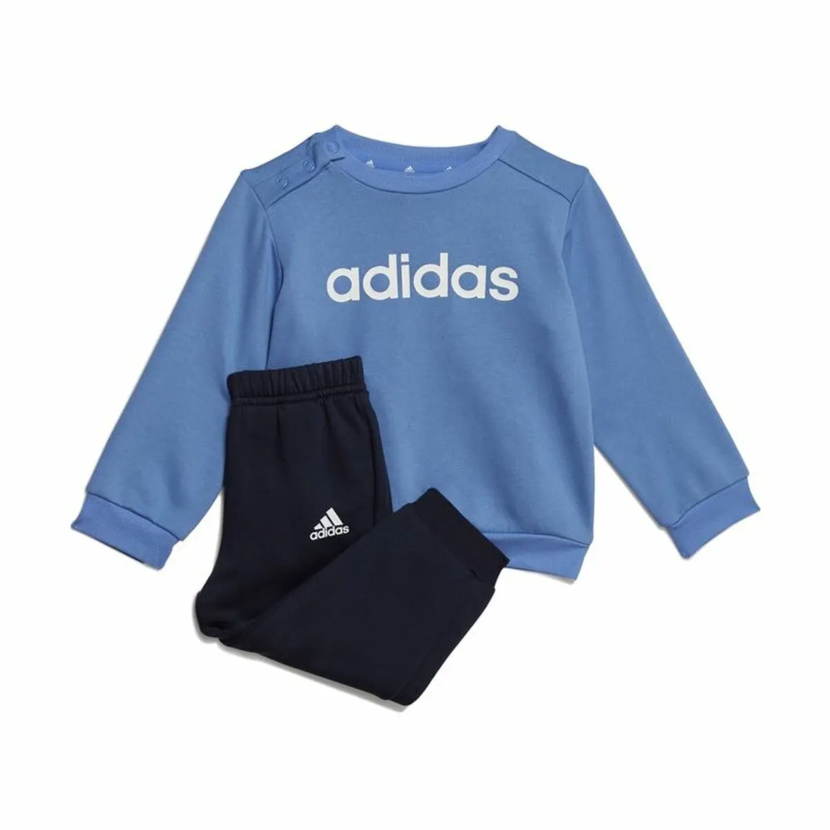 Tuta da Bambini Adidas Lin Fl Jog Azzurro